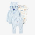 Set de 3 Piezas de Perro Azul