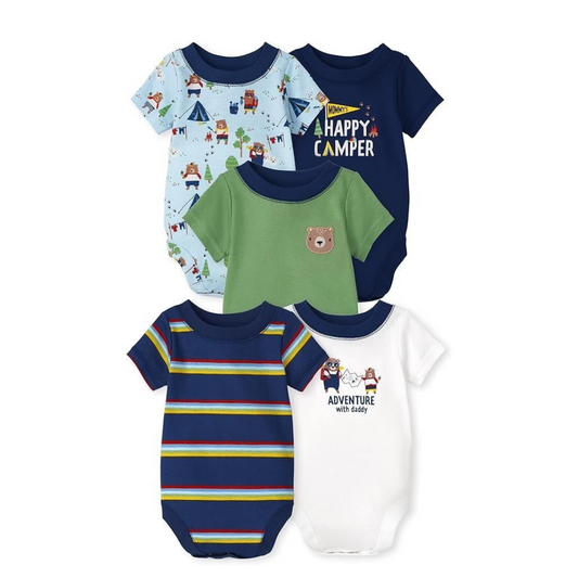 Set de 5 Bodis "Happy Camper"