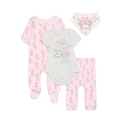 Set de 4 Piezas Rosada de Minnie*
