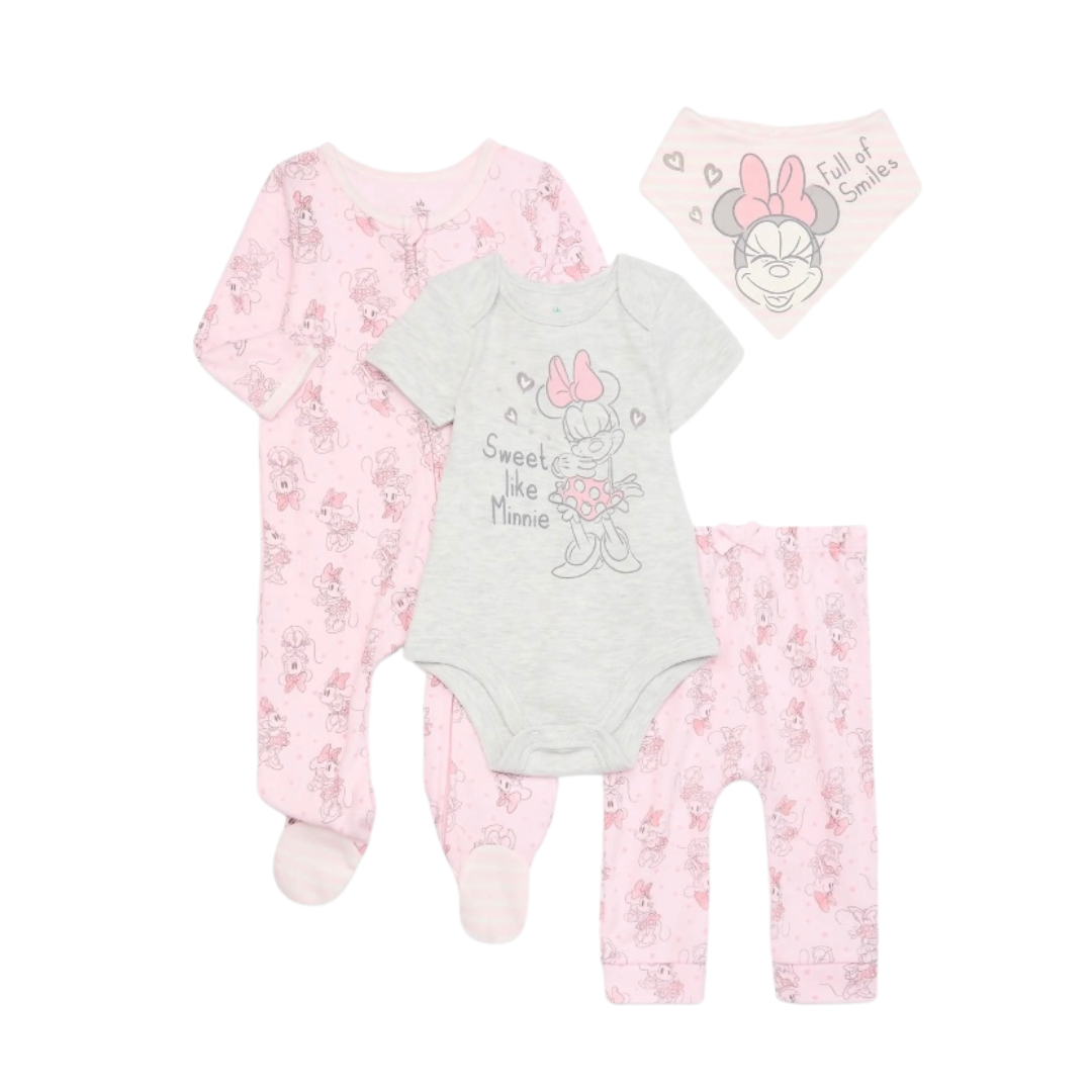 Set de 4 Piezas Rosada de Minnie*