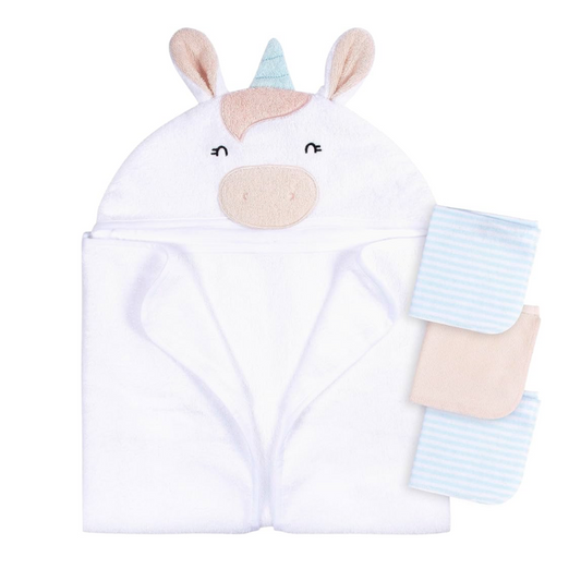 Toalla de Unicornio con 3 Mini Pañitos