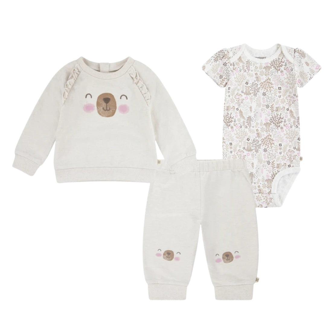 Set de 3 Piezas de Osita Blanca (Huggies)