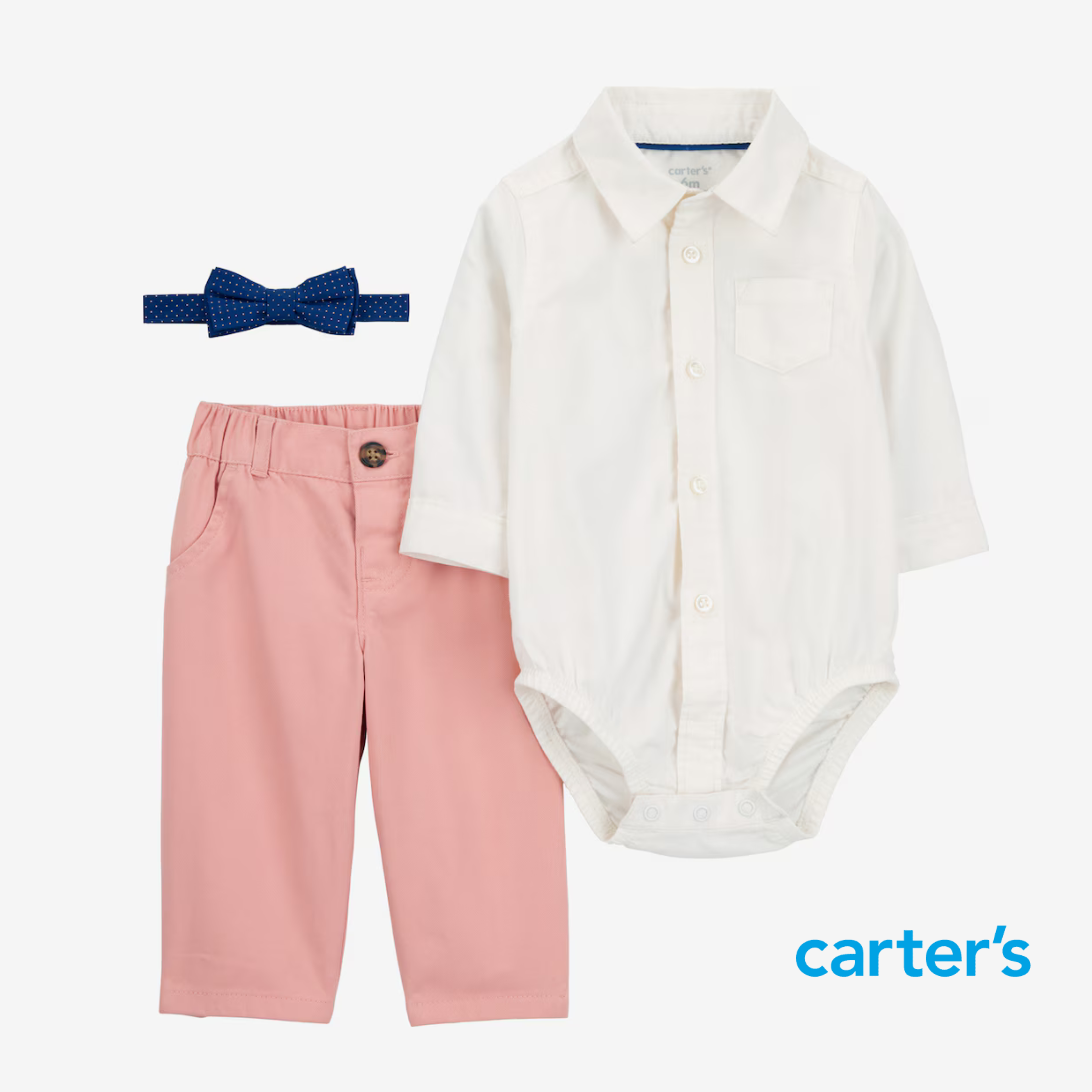 Conjunto 3 Piezas, Camisa, Pantalón y Pajarita