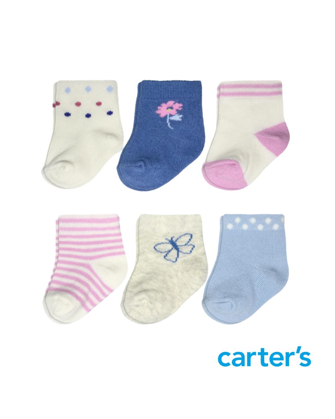 Set de 6 Pares de Medias Floral Multi Estampados