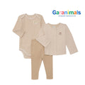 Set de 3 Piezas Beige Unisex de Erizo