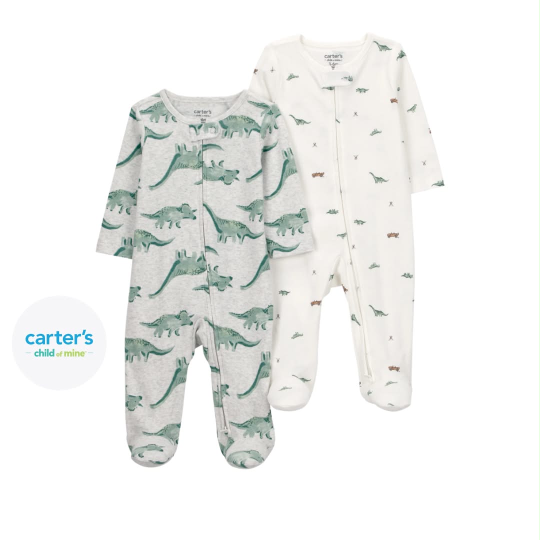 Set de 2 Pijamas de Dinosaurios